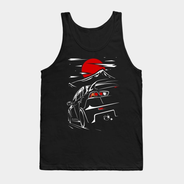 Mitsubishi Lancer Evo X Tank Top by racingfactory